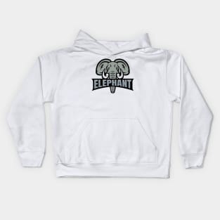 Elephant Face Logo Kids Hoodie